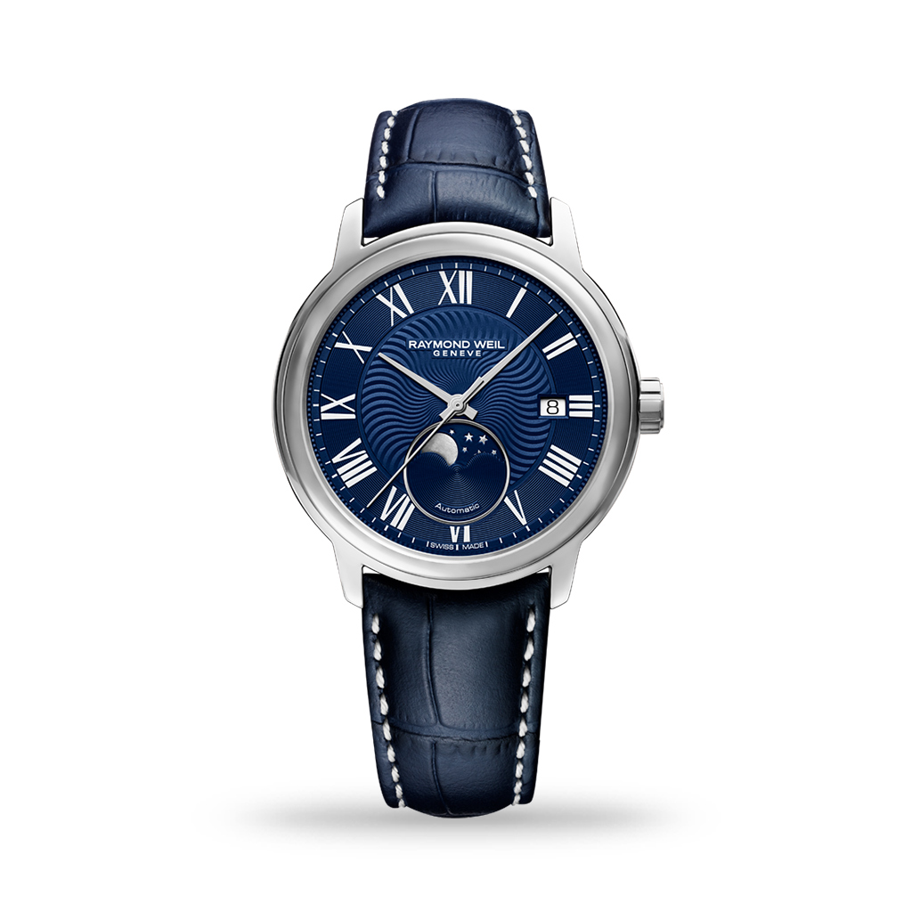 Raymond Weil Maestro Automatic Moonphase 40mm Leather Strap