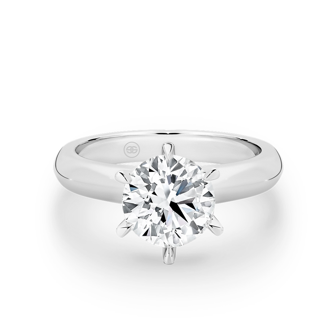 0.70ct Round Brilliant Solitaire Diamond Engagement Ring