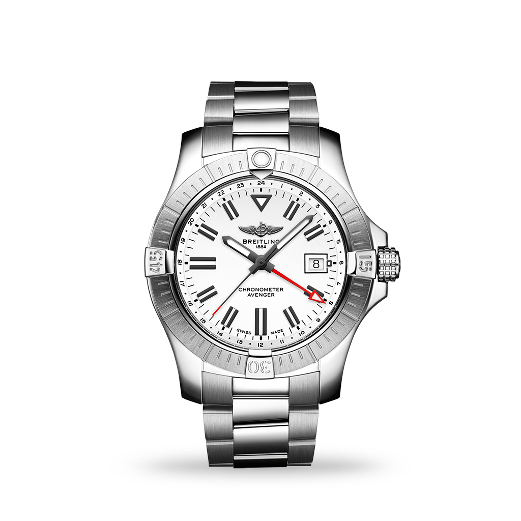 Breitling Avenger Automatic GMT 43 White Dial Bracelet