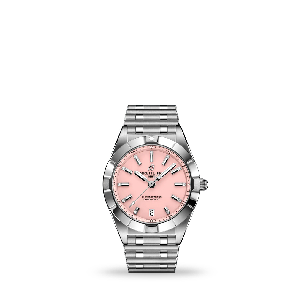 Breitling Chronomat 32 SuperQuartz™ Pink Dial 32mm Bracelet