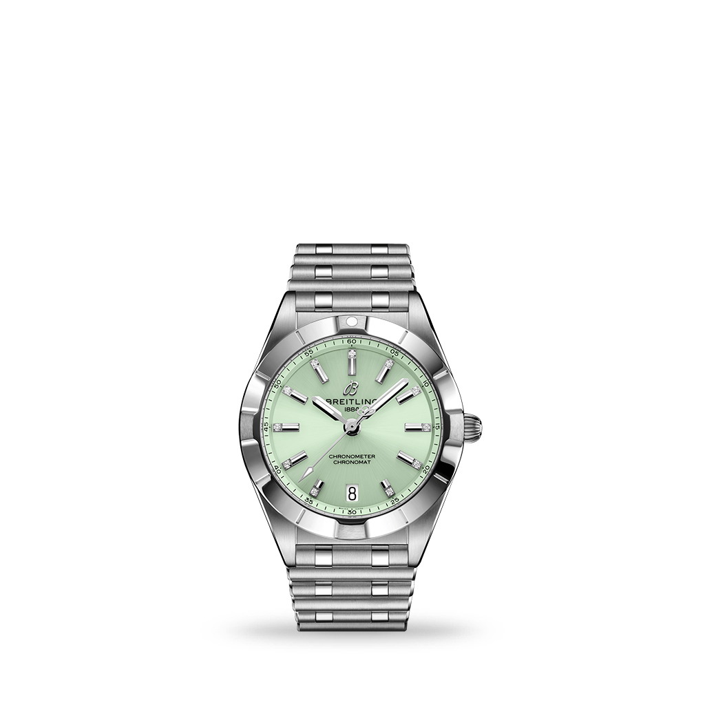 Breitling Chronomat 32 SuperQuartz™ Mint Green Dial 32mm Bracelet