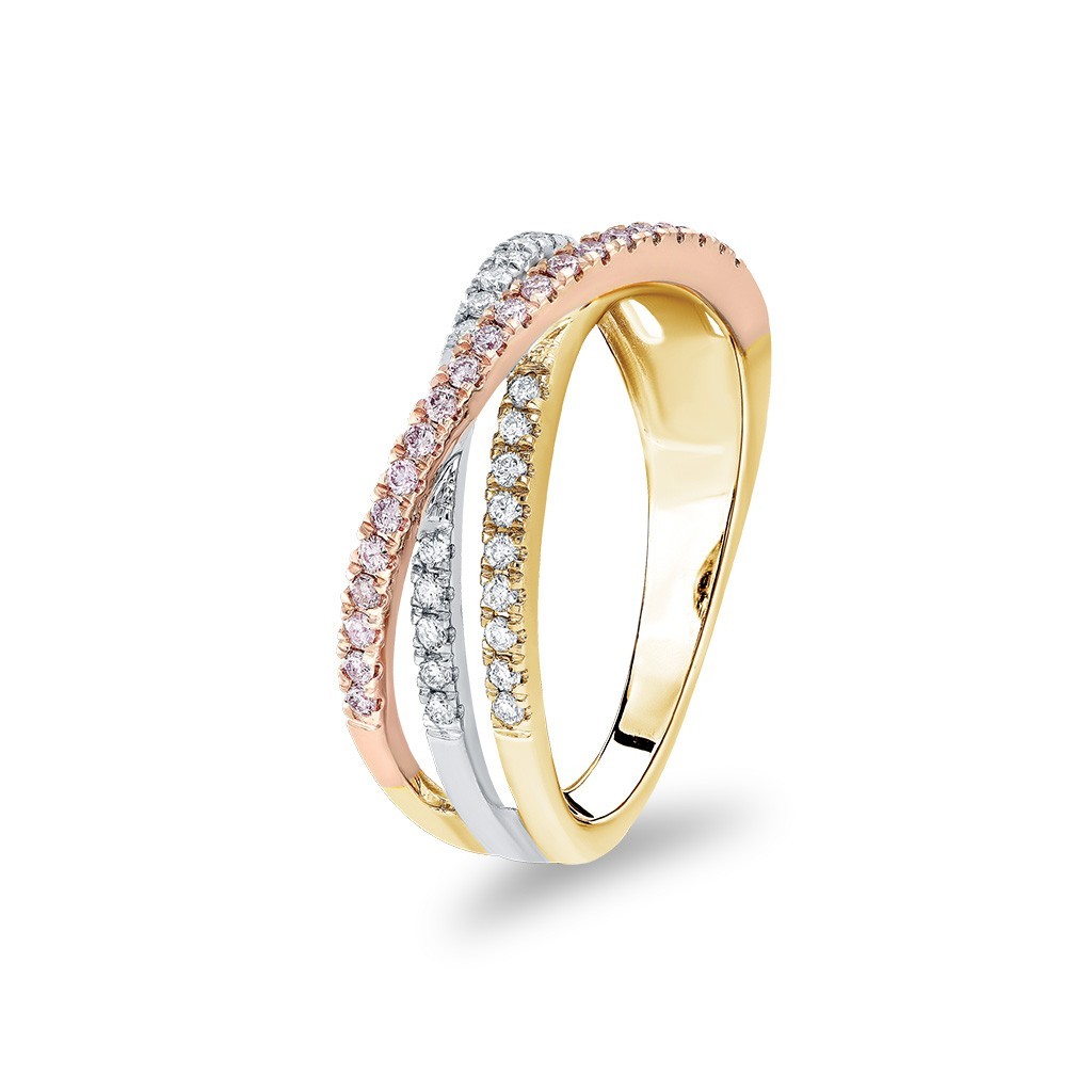White &#038; Argyle Pink Diamond Blush Aida Dress Ring