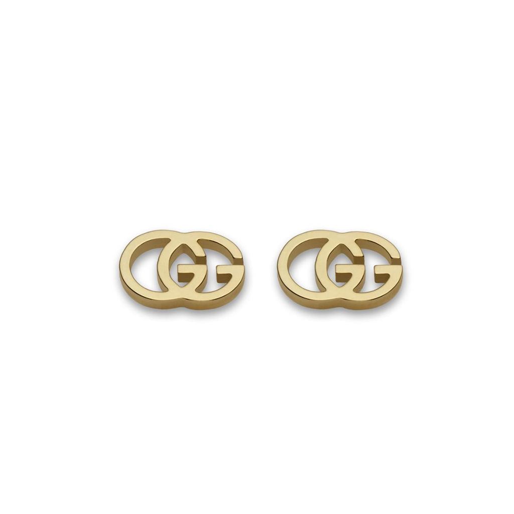 Gucci GG Tissue Stud Earrings in Yellow Gold