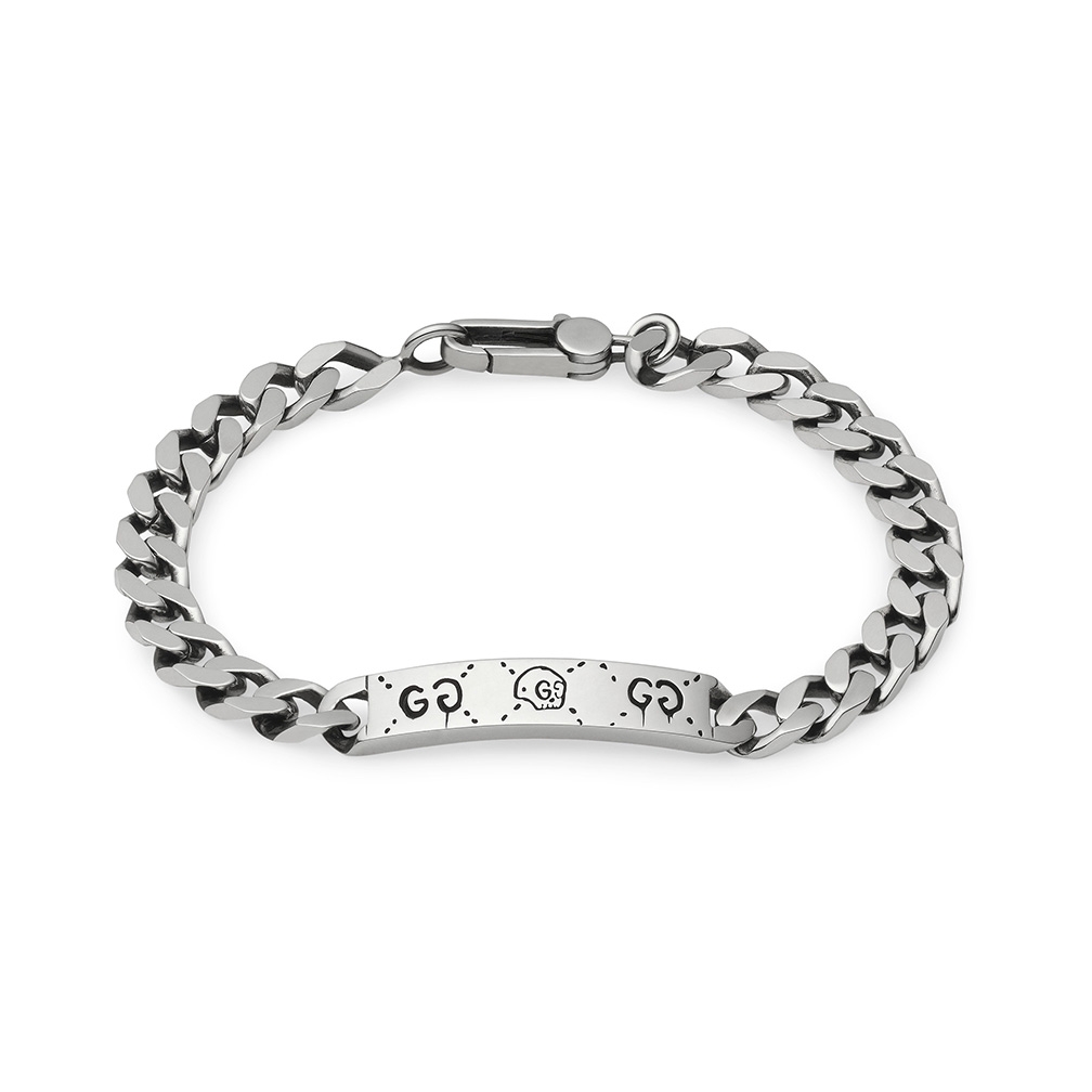 Gucci Ghost Chain Silver Bracelet
