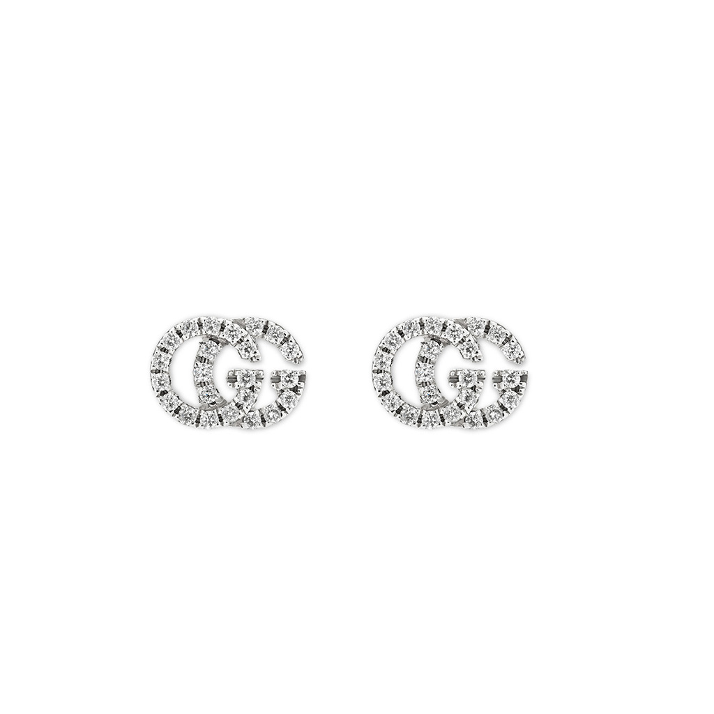 Gucci Running G Diamond Earrings