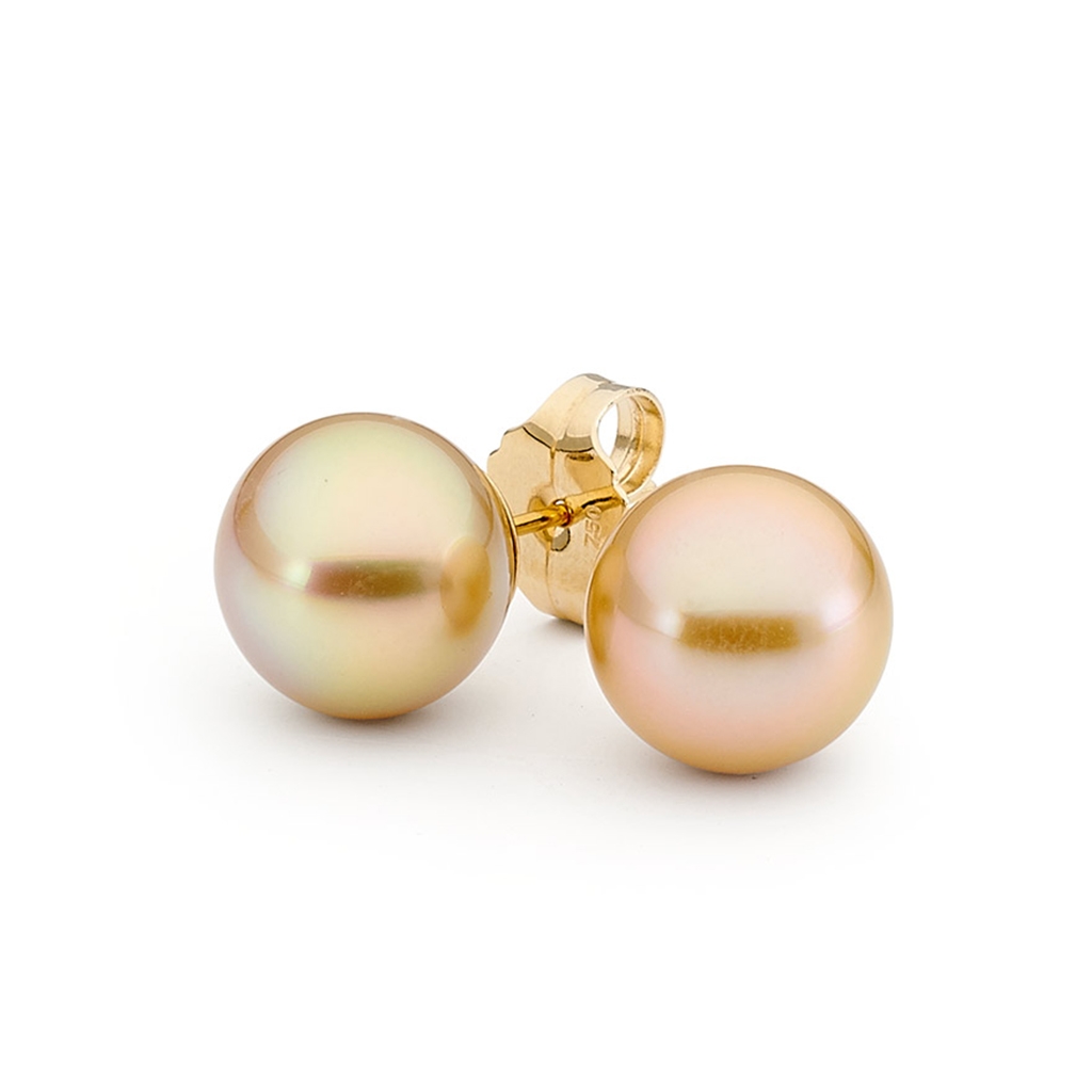 MIZUKI 14K Gold Pearl Earrings With Diamonds | Holt Renfrew