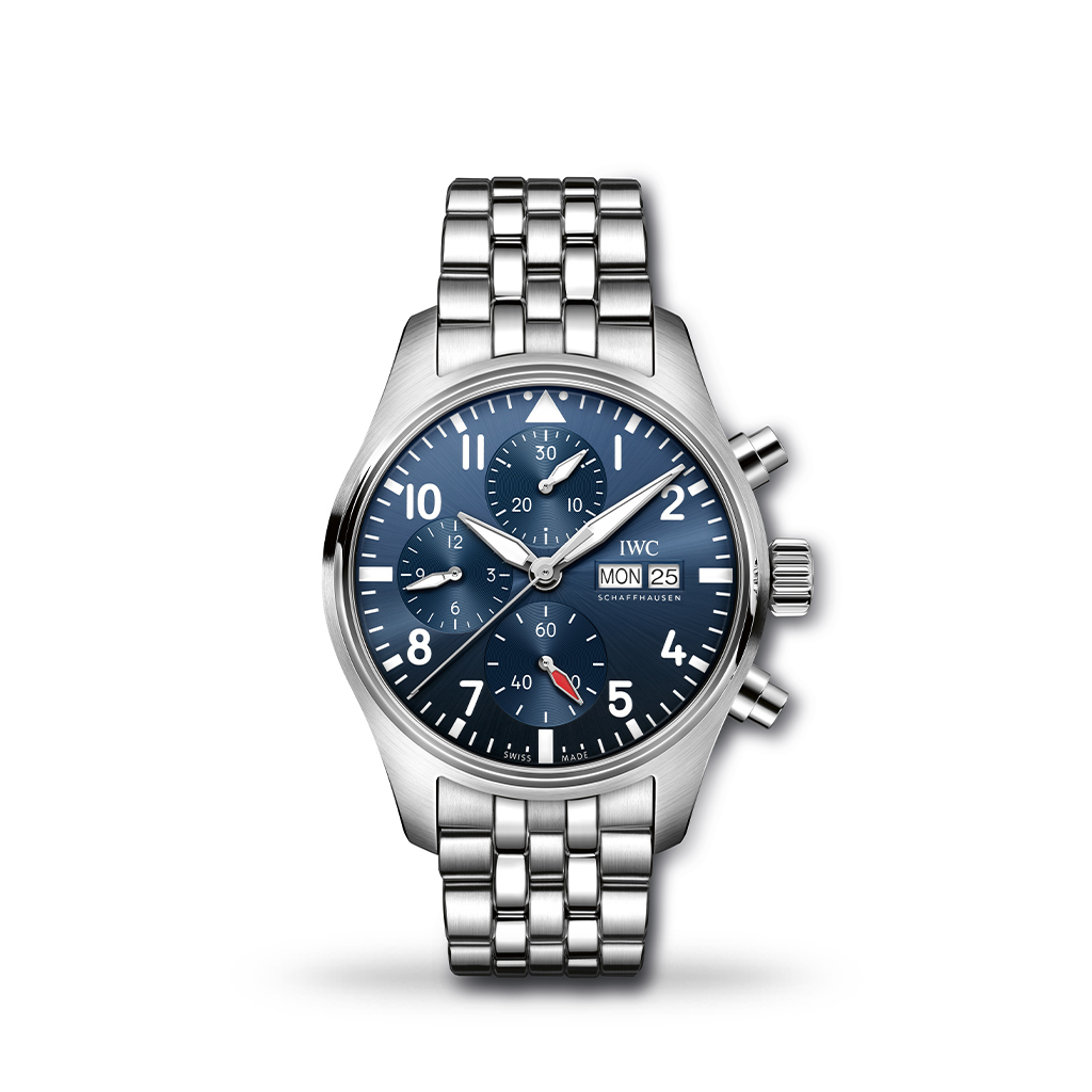 IWC Pilot&#8217;s Watch Chronograph Blue Dial 41mm Bracelet