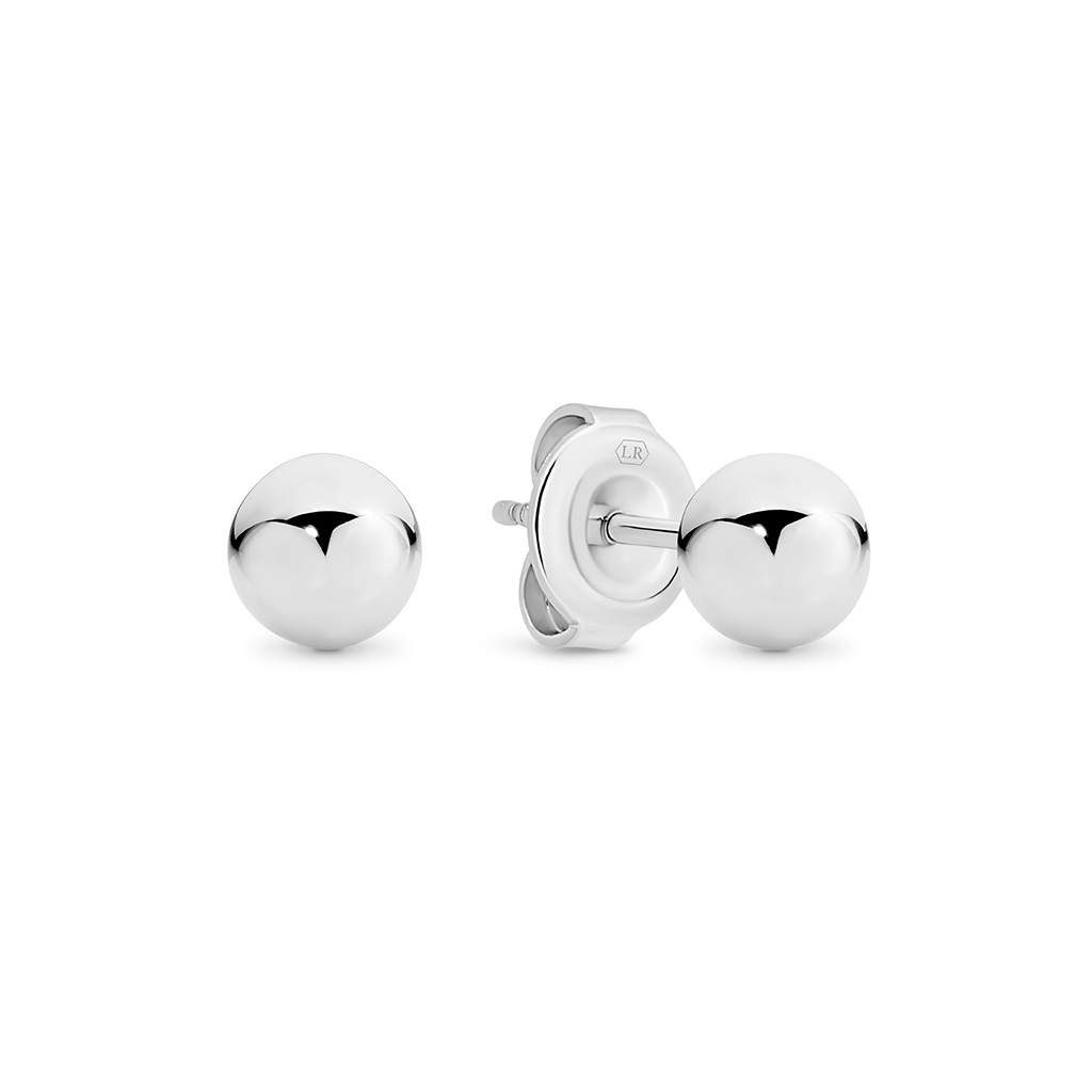 Silver Small Ball Aphrodite Stud Earrings