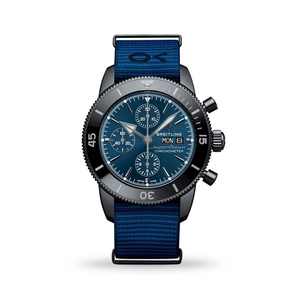 Breitling Superocean Heritage Chronograph 44mm Outerknown ECONYL® Yarn Fabric Strap