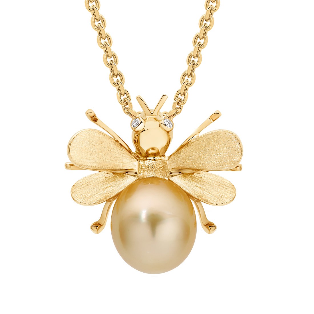 Allure Golden South Sea Pearl Bumblebee Pendant