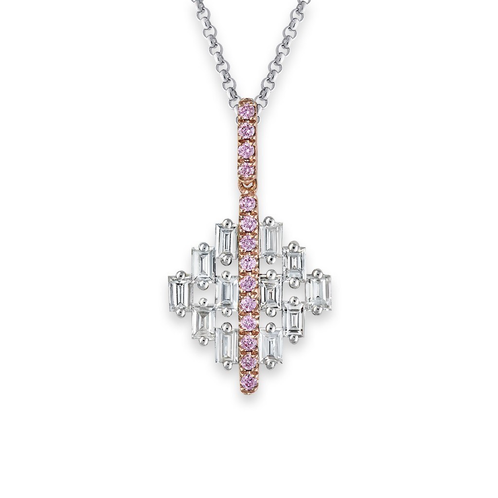 Kimberley White &#038; Argyle Pink Diamond Elena Pendant