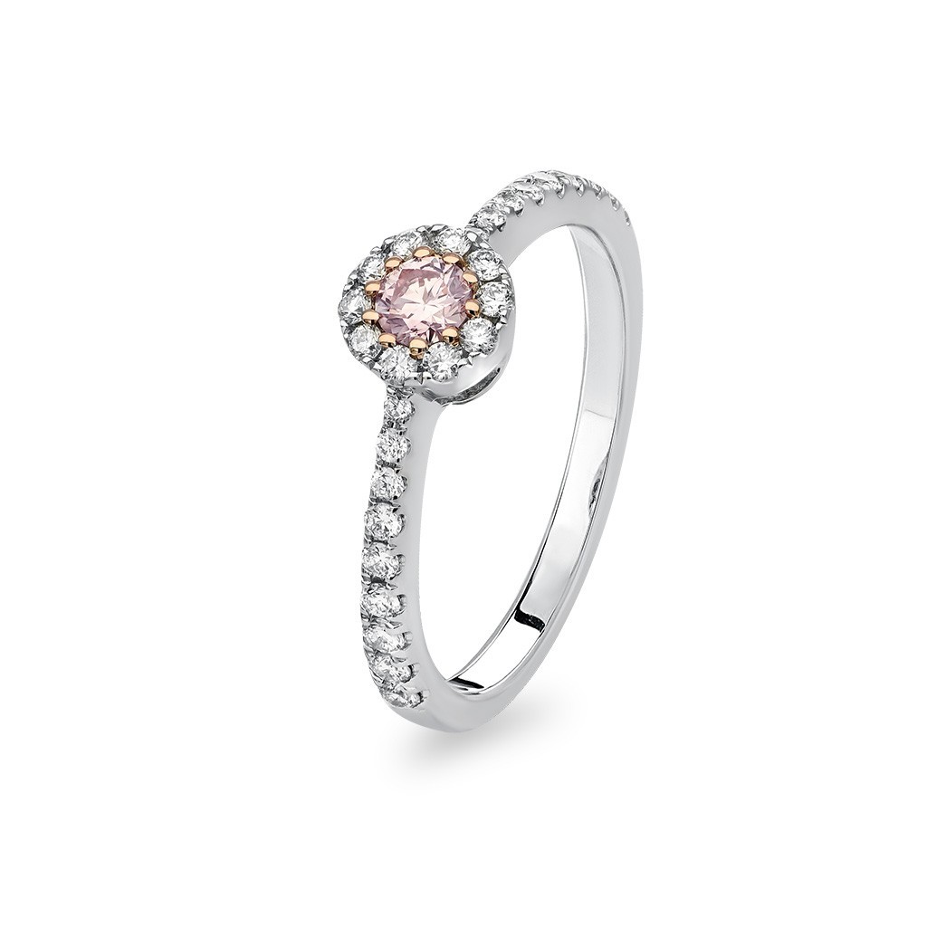 Kimberley White &#038; Argyle Pink Diamond Lucille Ring