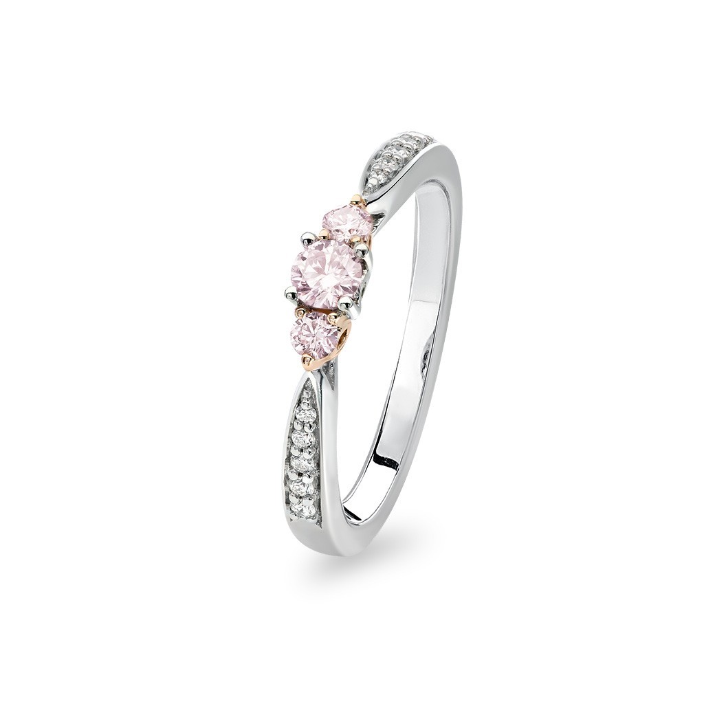 Kimberley White &#038; Argyle Pink Diamond Aspen Ring
