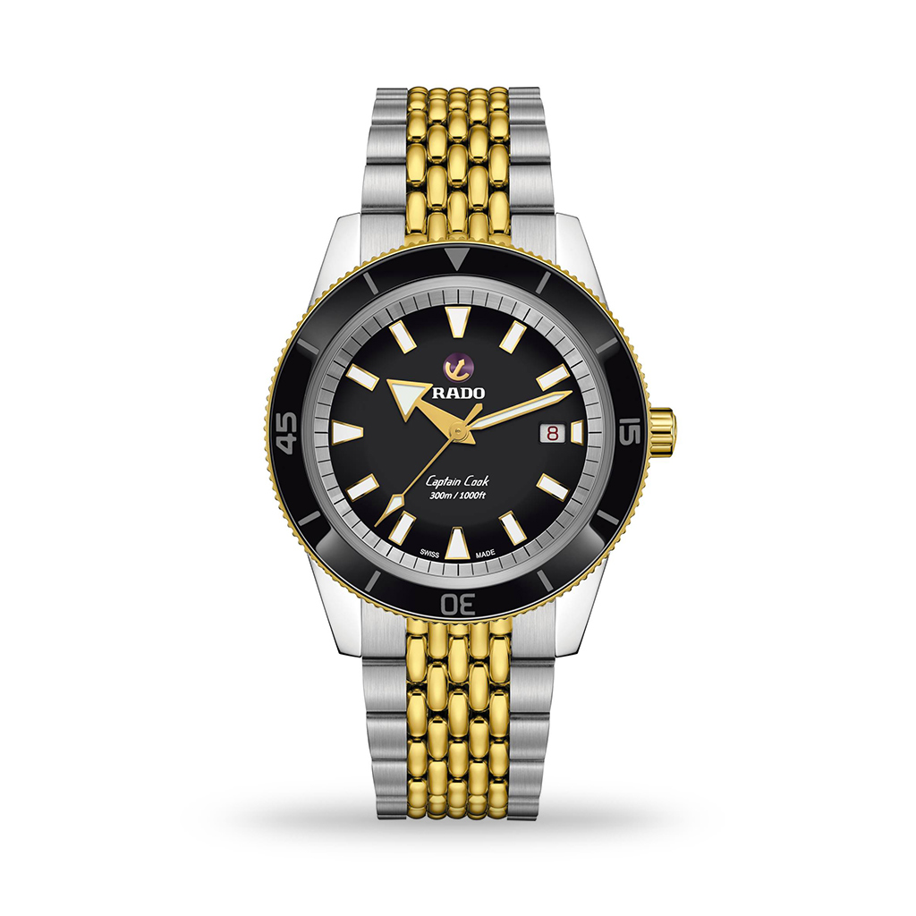 Rado Captain Cook Automatic 42mm Stainless Steel &#038; Gold Bracelet