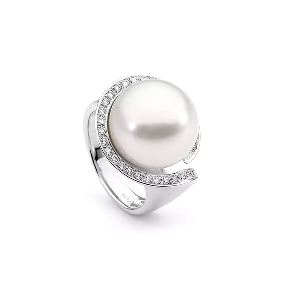 Allure South Sea Pearl &#038; Diamond Ring