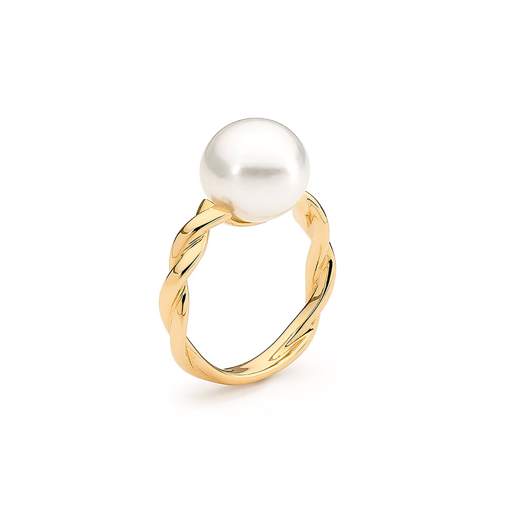 Allure South Sea Pearl Twisted Ring