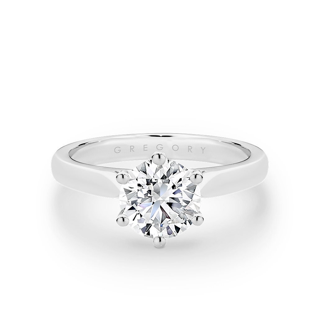Round Brilliant Solitaire Diamond Engagement Ring