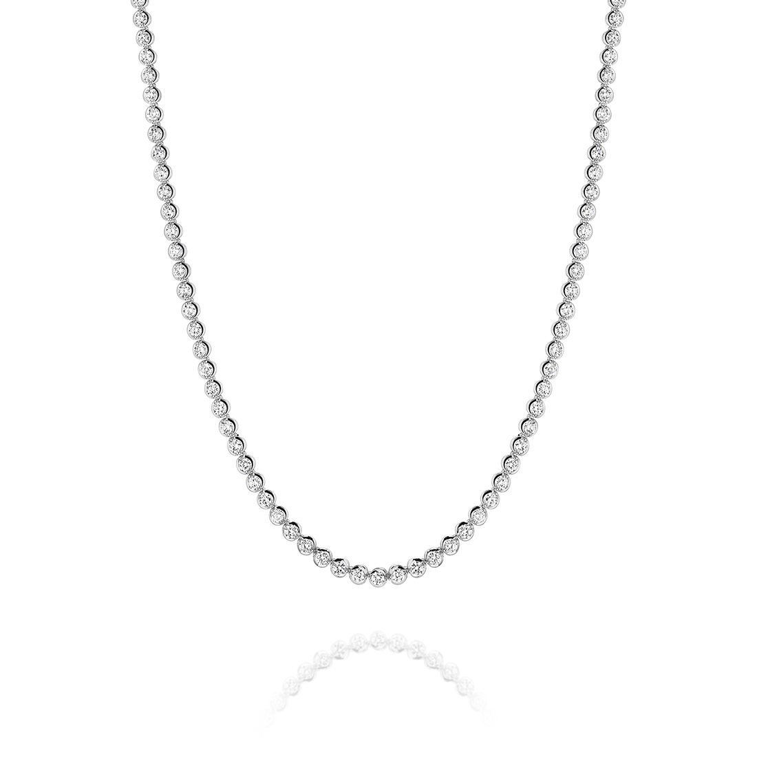 White Gold Classic 3.00ct Diamond Necklace