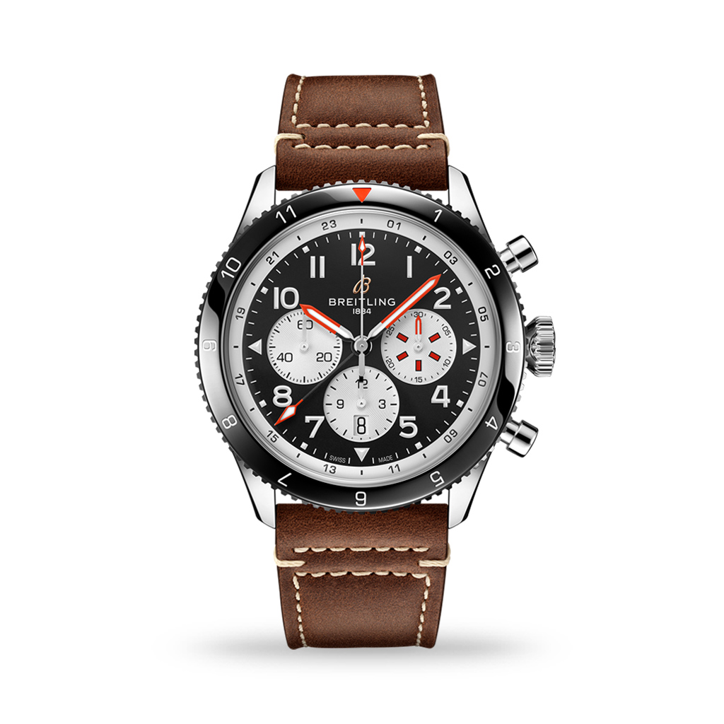 Breitling Super AVI B04 Chronograph GMT 46mm Mosquito Leather Strap