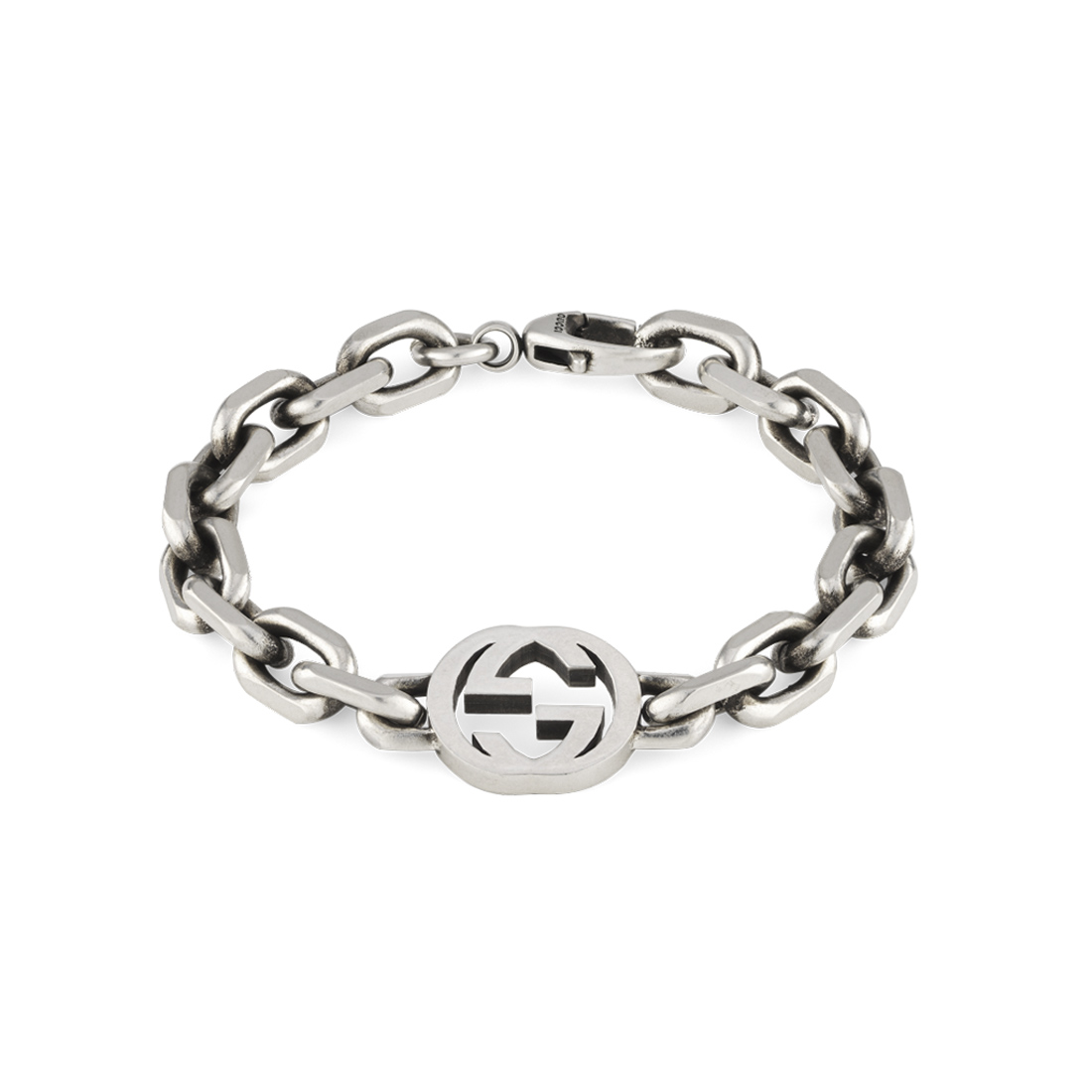 Gucci Interlocking G Silver Bracelet