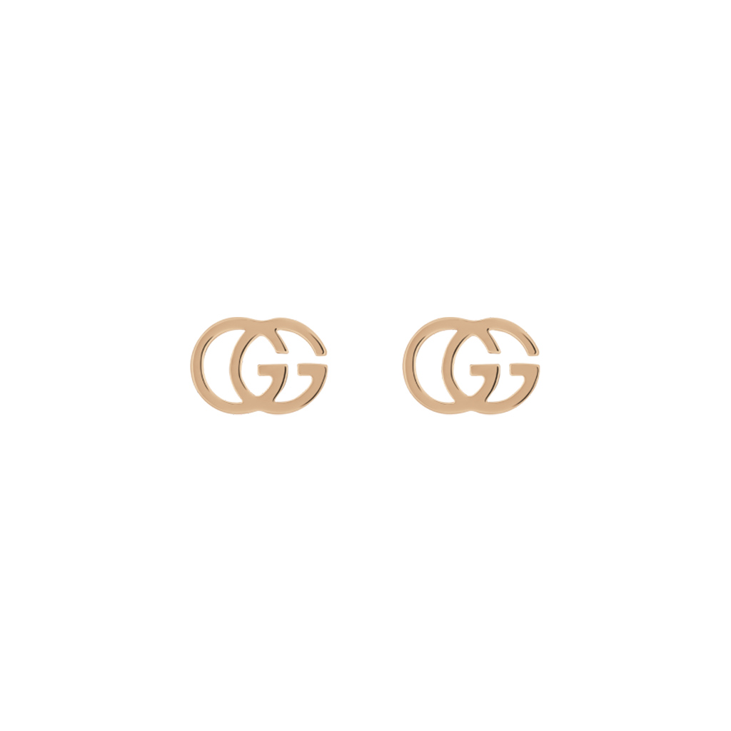 Gucci Interlocking G Running Earrings in 18k Pink Gold